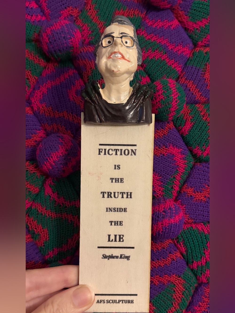 Vintage AFS Sculpture Stephen King Bookmark - Picture 2 of 7